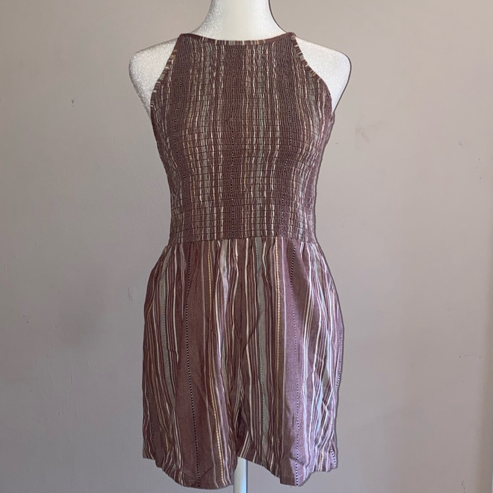 Angie Striped Boho Sleeveless Romper